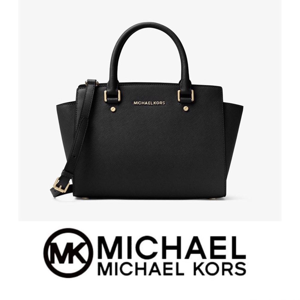 MICHAEL KORS Selma Saffiano Leather Satchel